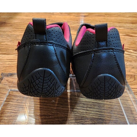 NWOT Women's Size 6.5 Levi’s Zeta UL Sneakers Black with Hot Pink Shoes - Picture 6 of 12